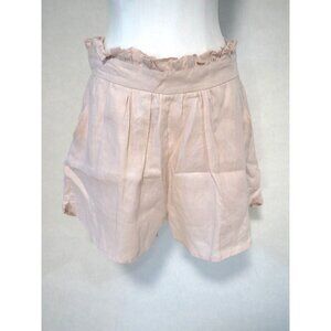 The Femm, Kaiya Rose Pink 100% Linen Shorts $265 NWT! US Size M